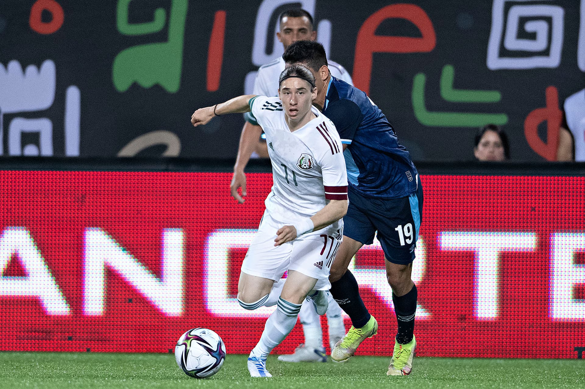 Flores played 30 minutes in his second cap with El Tri.