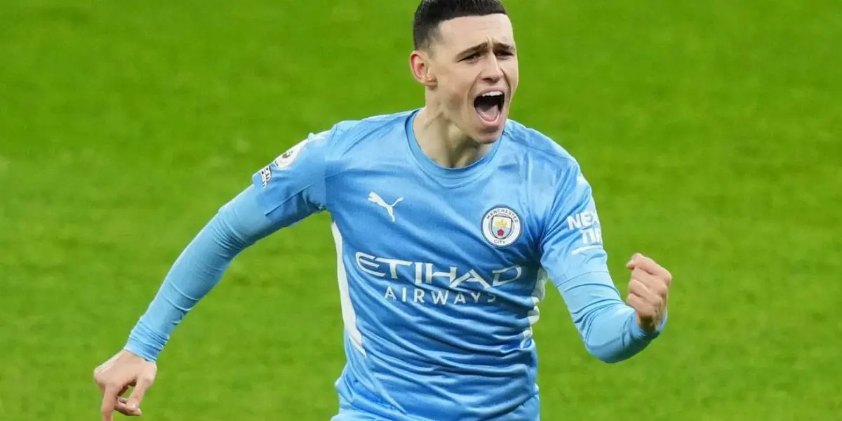 Foden just gave City the lead in the first leg of their UEFA Champions League tie against Atletico Madrid.