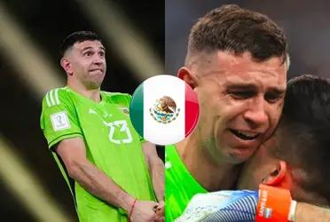 For making fun of Mexico, for refusing the hat and for telling the fan to shove the hat up his ass..... Now comes the ultimate karma for the Argentine goalkeeper