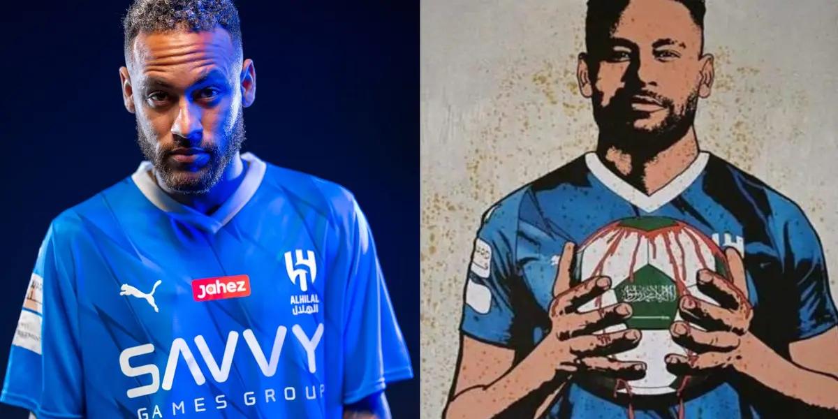 For some people outside Saudi Arabia, Neymar's arrival in Arab football is a reason for complaints