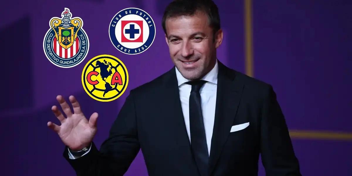 Former player Alessandro del Piero acknowledged only one of Mexico's clubs as the greatest