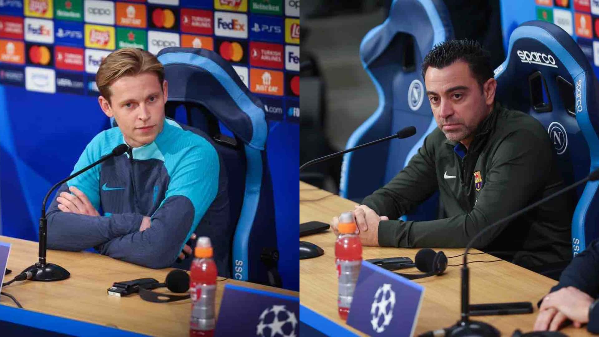 Frenkie De Jong and Xavi discusses about the media's coverage stories about FC Barcelona.