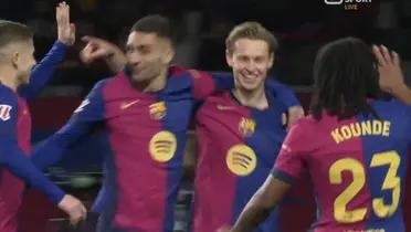Frenkie De Jong The Barcelona captain had not scored since December 3