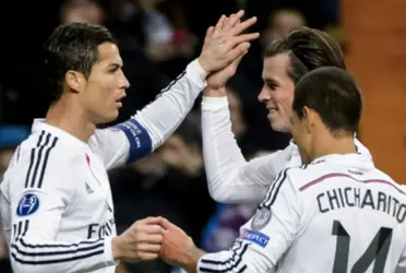 Gareth Bale and Javier Hernández played together for Real Madrid in the 2014 season