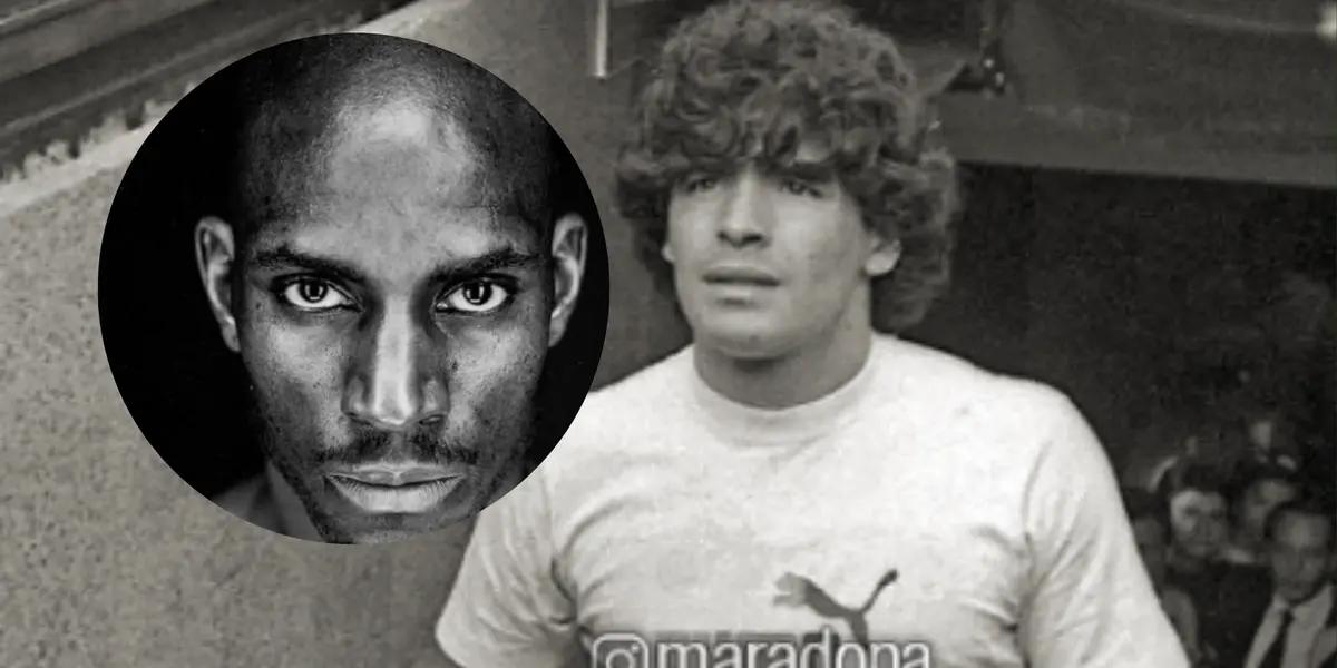 Garnett y Maradona. Foto: redes de Garnett y Maradona.