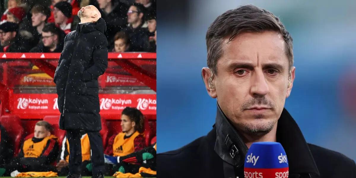Gary Neville's harsh message after Manchester United's defeat
