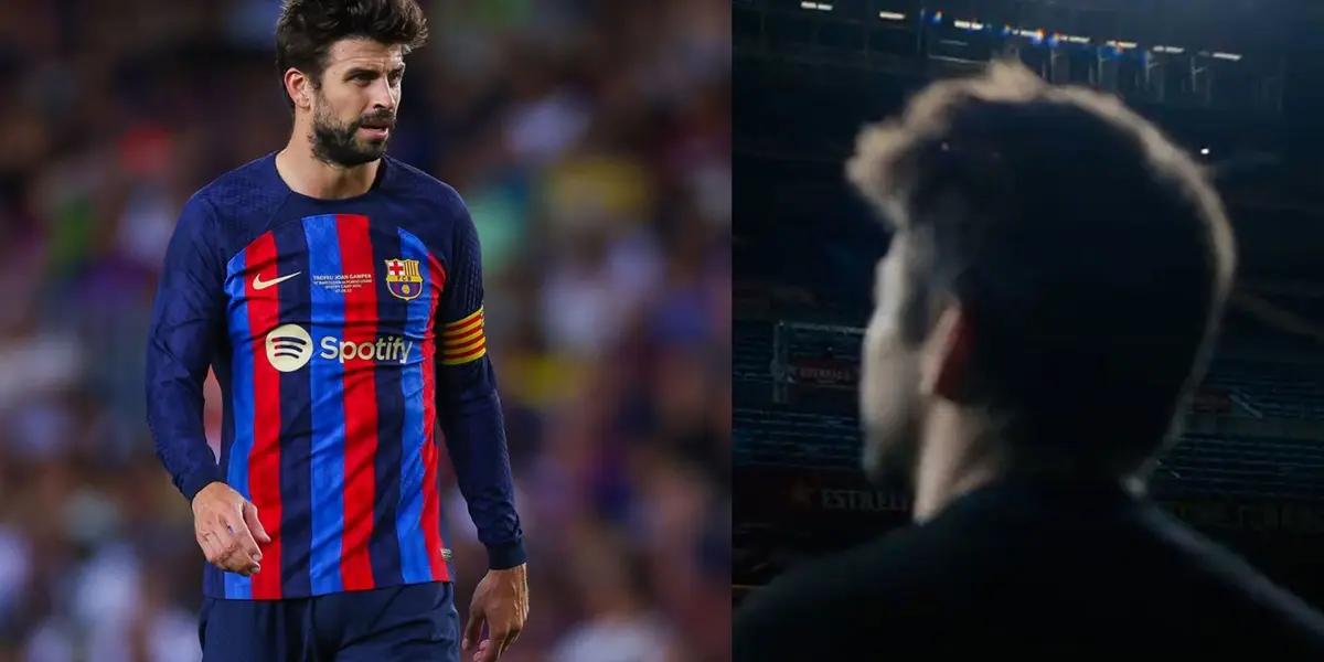 Gerard Pique played his last game for FC Barcelona and still made some mistakes in defense