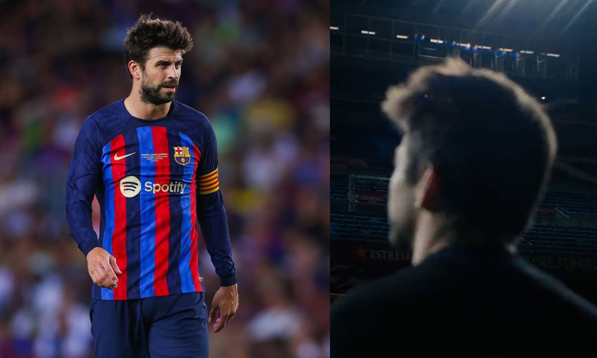 Gerard Pique played his last game for FC Barcelona and still made some mistakes in defense
