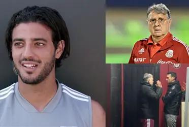 Gerardo Martino is questioned on the subject of his trips to Argentina and not watching Mexican soccer. While this is happening, this is what Vela says about returning.