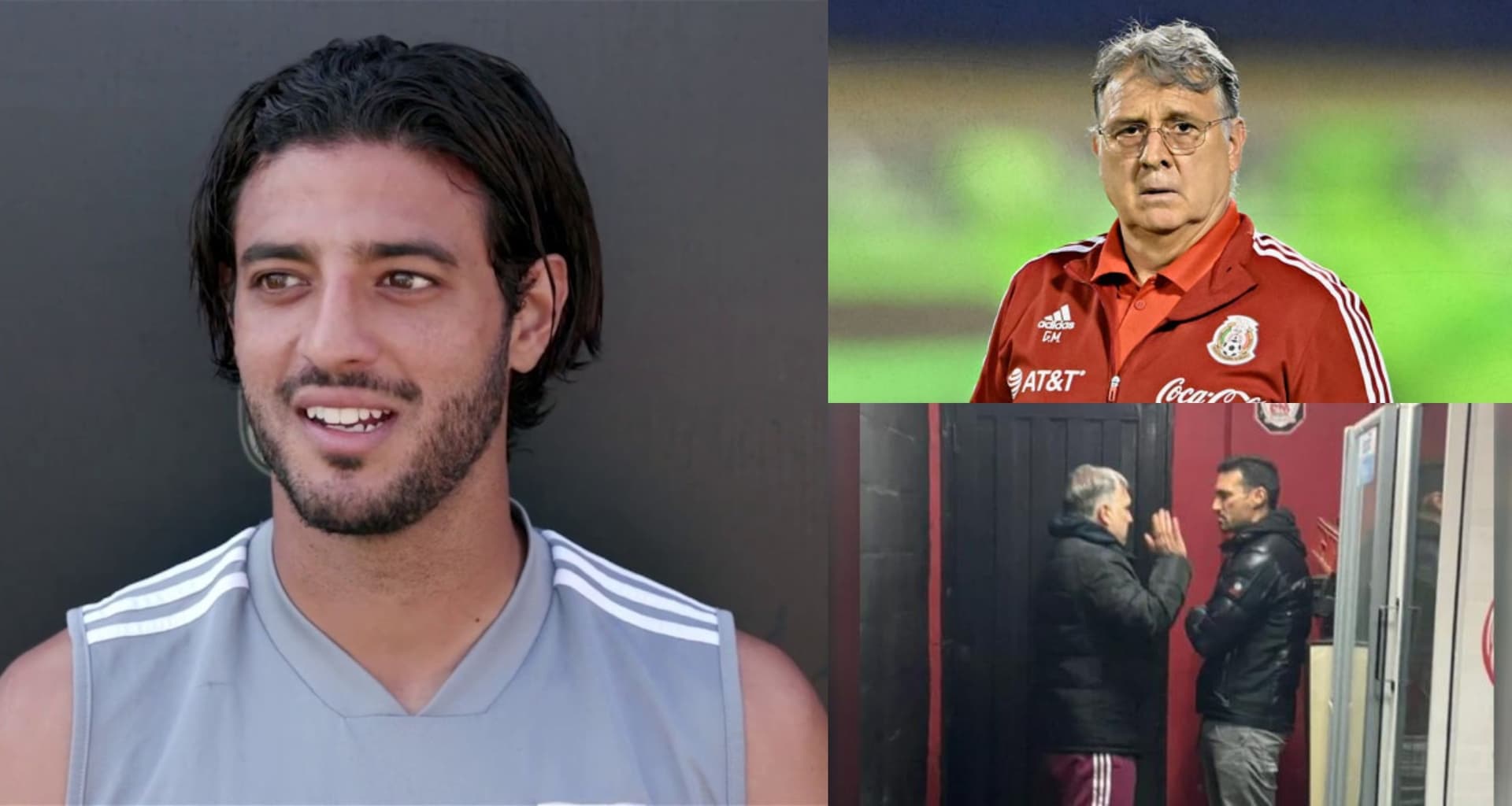 Gerardo Martino is questioned on the subject of his trips to Argentina and not watching Mexican soccer. While this is happening, this is what Vela says about returning.