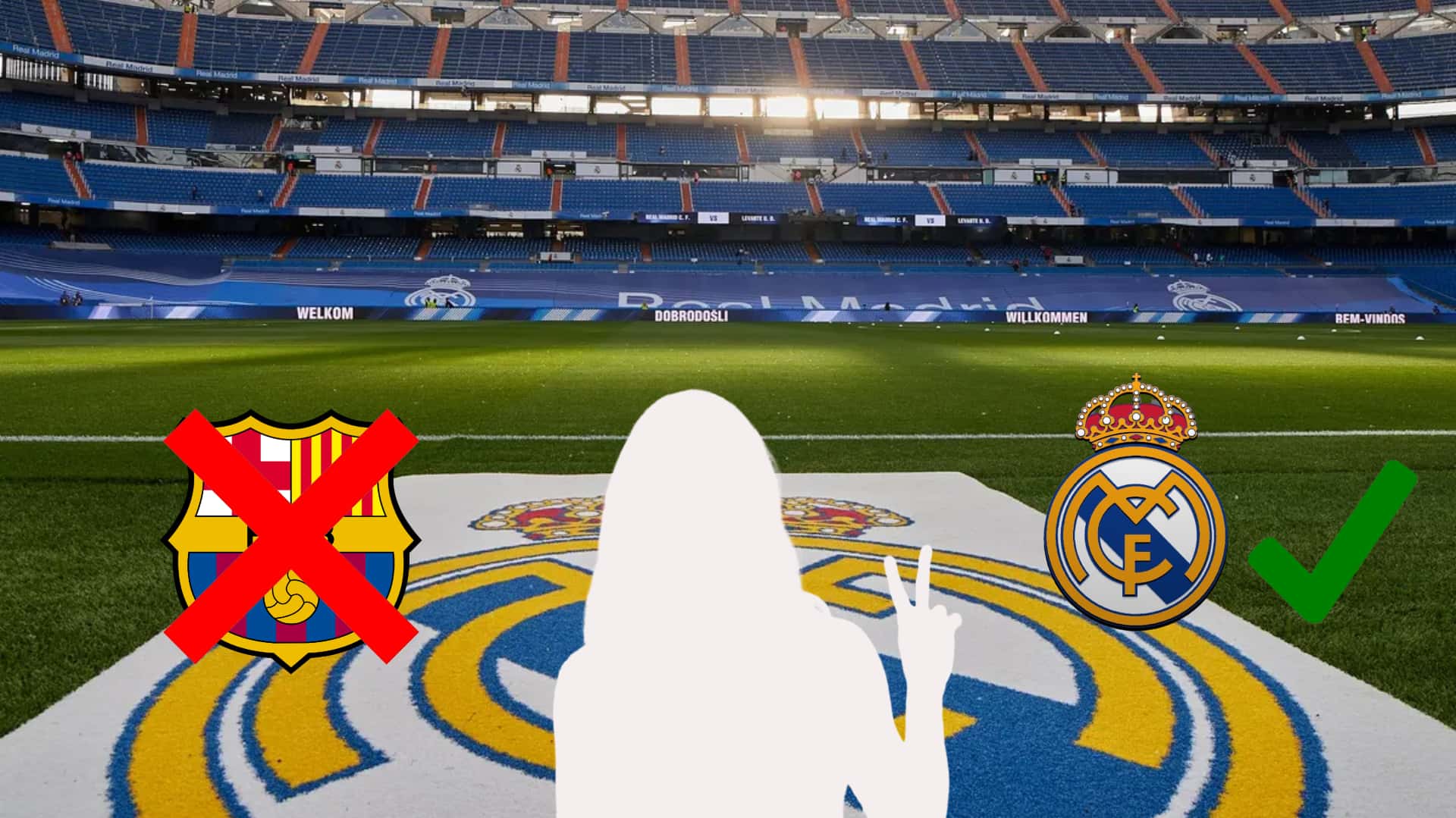 Global superstar is set to perform at the Bernabeu, not at Barca's stadium.