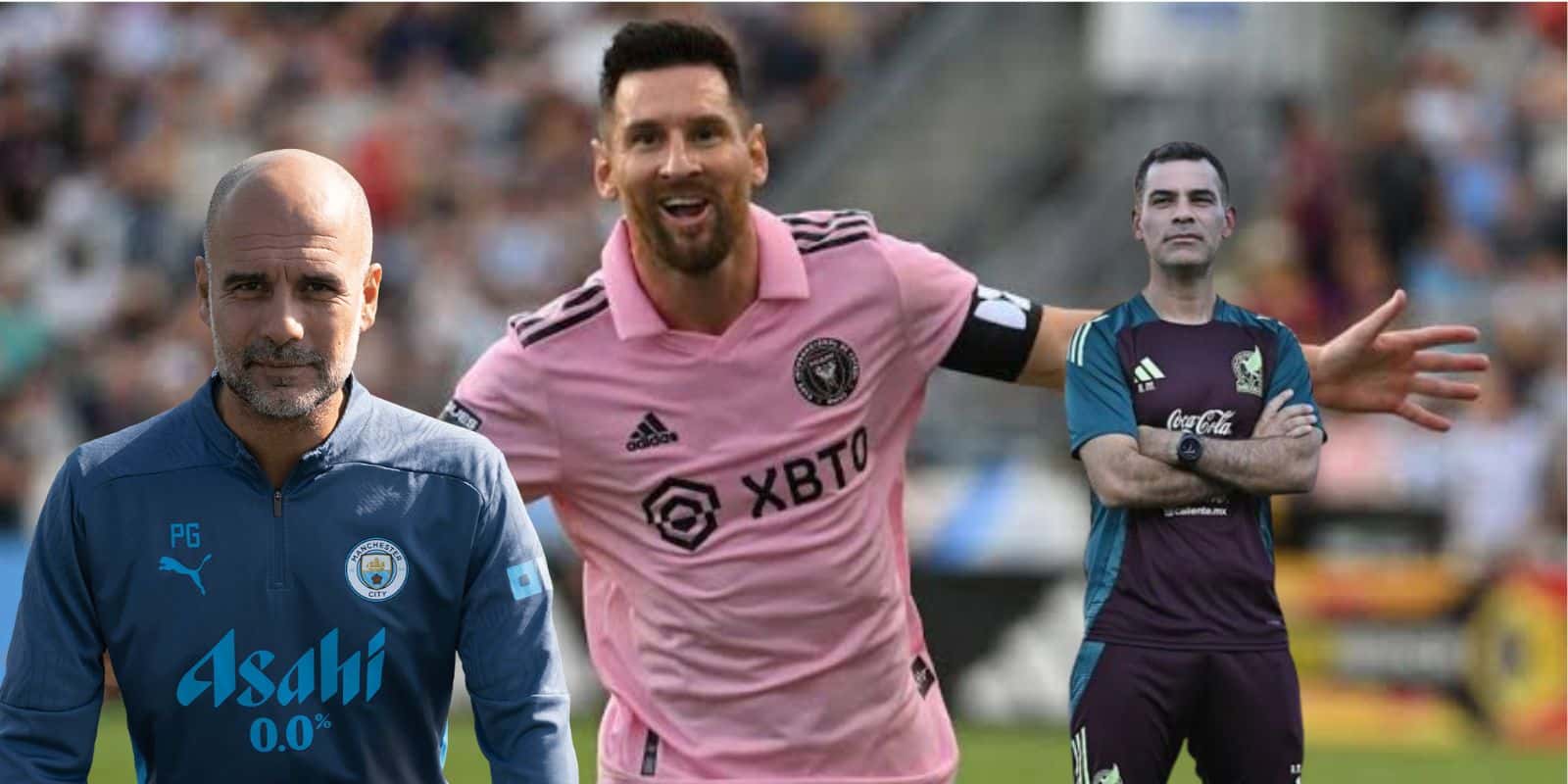Guardiola con el City, Messi con Inter y Rafa con el Tri/FOTO: Sport