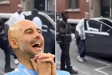 Guardiola experienced a funny moment on the streets of Manchester