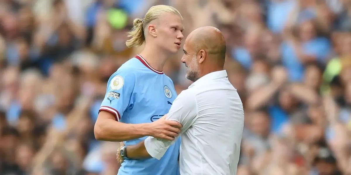 Guardiola's controversial reaction after Haaland's two goals against Burnley