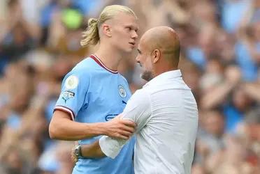 Guardiola's controversial reaction after Haaland's two goals against Burnley