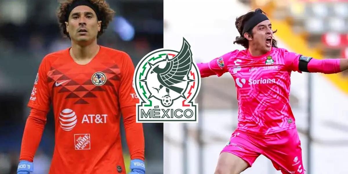 Guillermo Ochoa and Carlos Acevedo faced each other at Club America vs Santos.