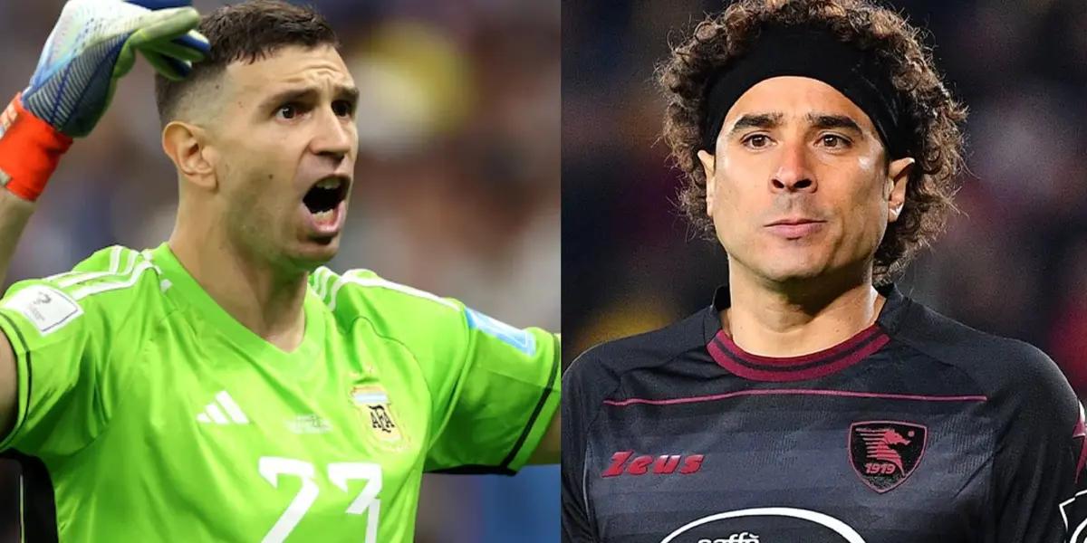 Guillermo Ochoa wanted to imitate Dibu Martínez, to canchere and make the Juventus player nervous. This was what happened