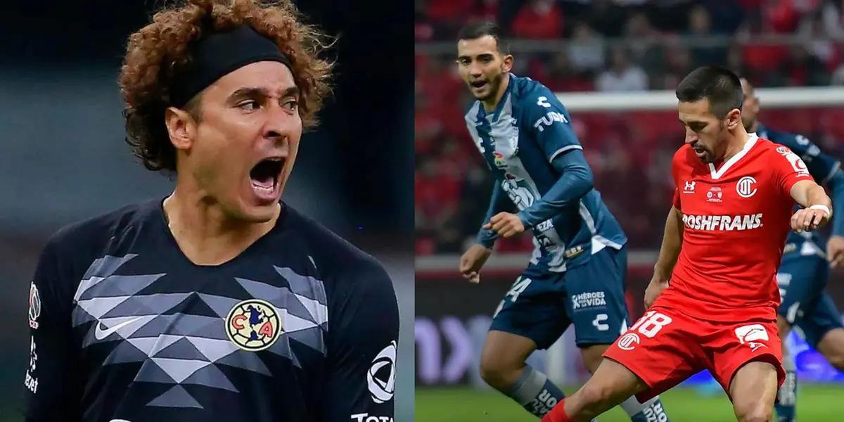 Guillermo Ochoa was one of those responsible for Club America's failure to reach the final and what he did as Pachuca beat Toluca was surprising.