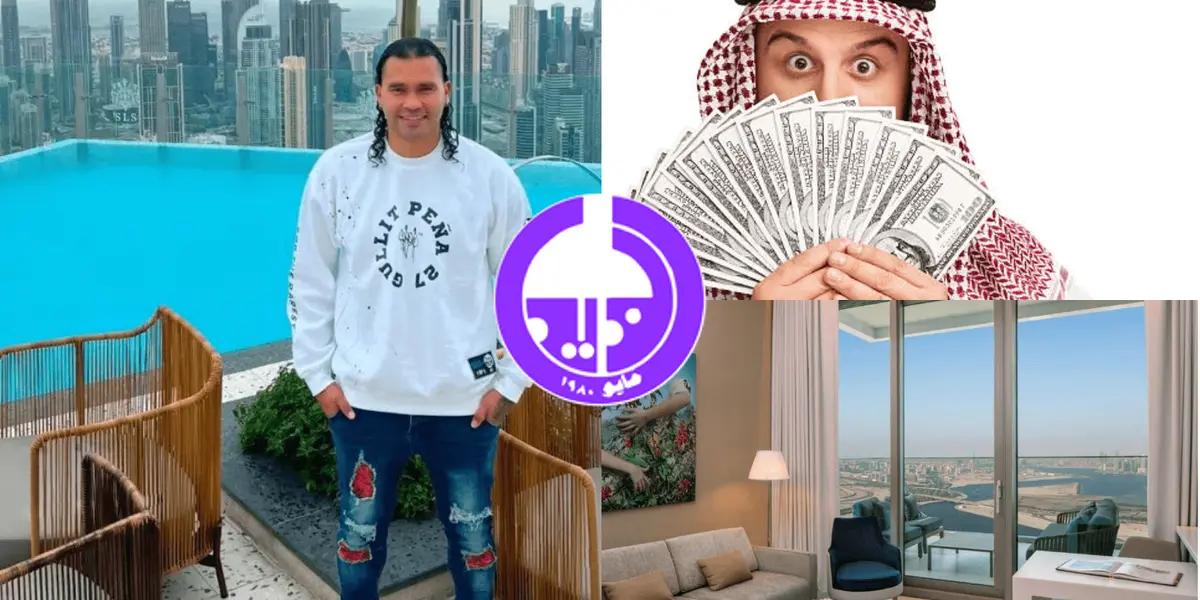 Gullit Peña's life would change radically after arriving in the United Arab Emirates, now living in a luxury hotel in Dubai
