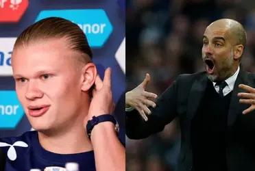 Haaland gives the worst news to his manager, Pep Guardiola from City