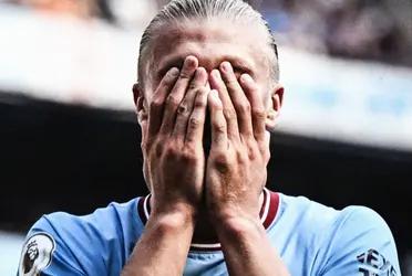 Haaland has been out of the game for over a month, but has gone viral on social networks