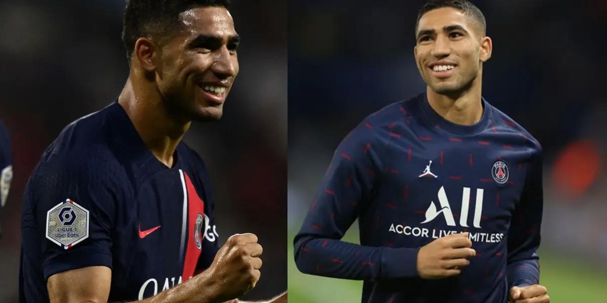 Hakimi gives the lead for PSG against Olympique Marseille