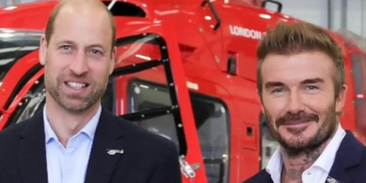 Harry William and David Beckham. Photo: David Beckham's social networks.