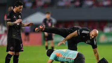 he bodyguard had a very tough time at Inter Miami's friendly match.