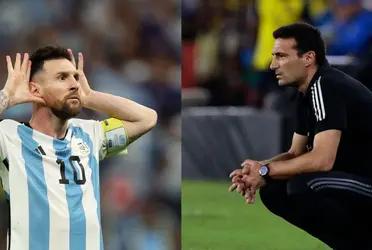 He did not have a leading role in Qatar and would step aside after the tribute prepared for the world champions.