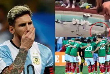 He didn't shrink, he hit Messi and put him in his place, for being conceited and for not respecting team's veterans