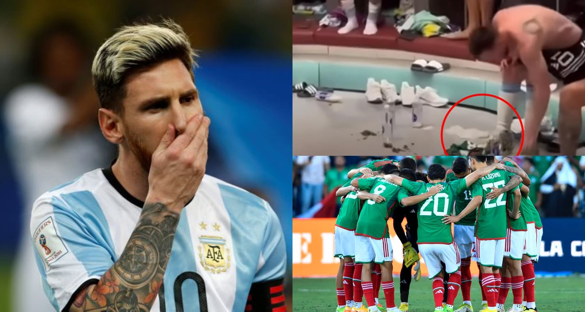 He didn't shrink, he hit Messi and put him in his place, for being conceited and for not respecting team's veterans