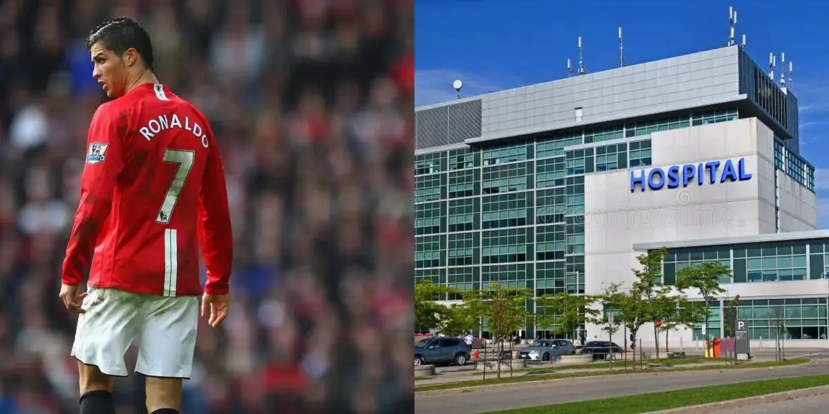 He is an idol of Manchester United, he won a Champions League with Cristiano Ronaldo, now he is hospitalized