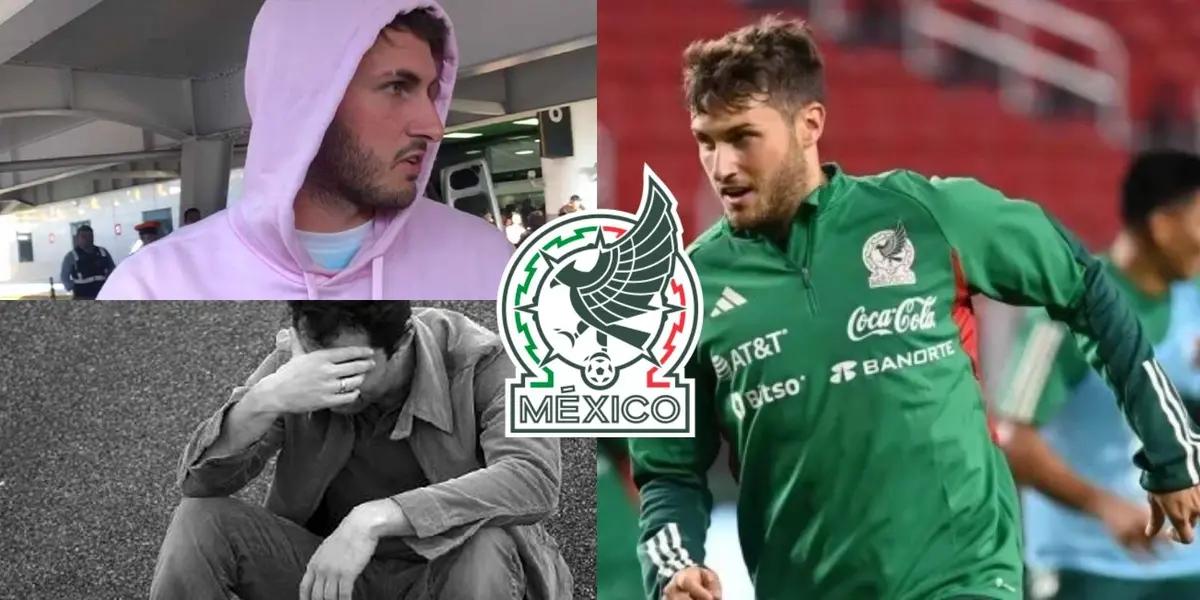 He learned that El Tri lost, which Santi Gimenez did after a painful defeat