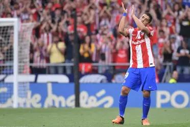 He played his final game with Atlético Madrid.