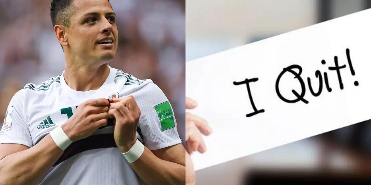 He wanted to fix the problems in the dressing room of El Tri, sided with Javier Hernandez and now he is leaving El Tri for good.