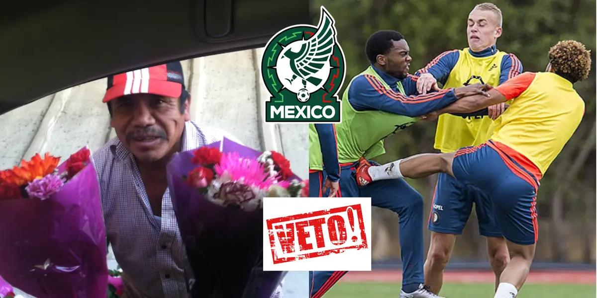 He was banned from the Tri because he came to blows. This brought problems to his career. Now he sells flowers and promotes them in networks.