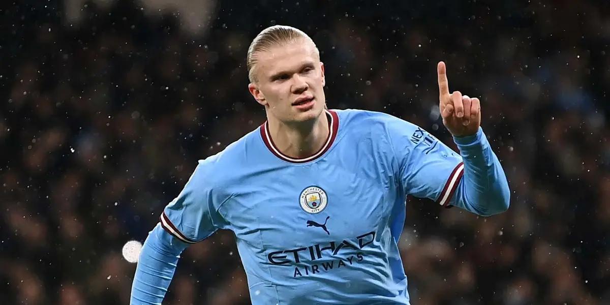 He was brought to Manchester City to become UEFA Champions League champion, the first thing Haaland did