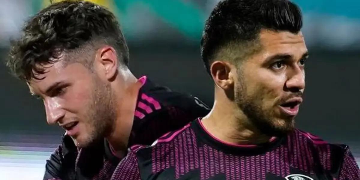 Henry Martín and what the player did when Chaquito sent the ball away from the goal.