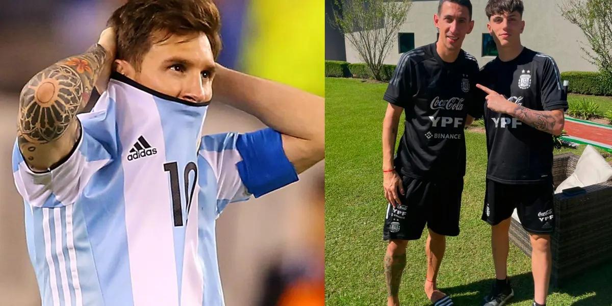 He's Argentine and plays with Messi, but now he'll use Ronaldo's soccer boots
