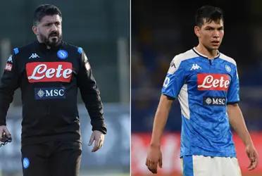 Hiriving Lozano is one of the stars of Napoli and much of his good time is due to Genaro Gattuso
