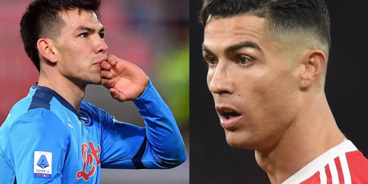 Hirving Lozano and Cristiano Ronaldo can play together at Napoli; Chucky throws a dig at the portuguese