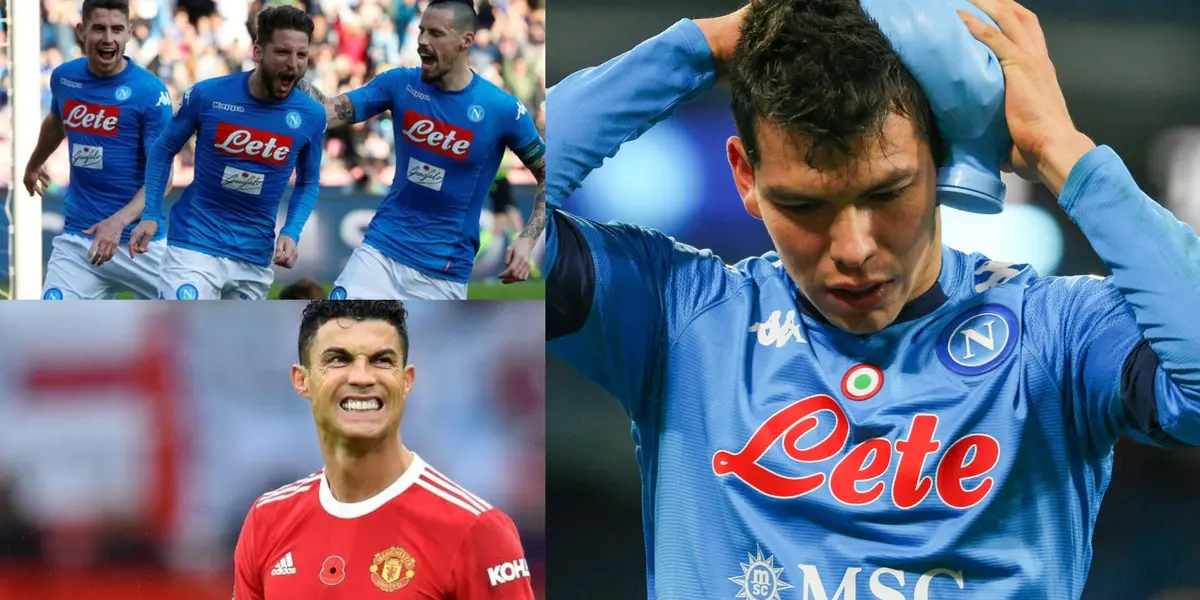 Hirving Lozano and Cristiano Ronaldo could play together at Napoli, but three players would seek the Mexican's exit.