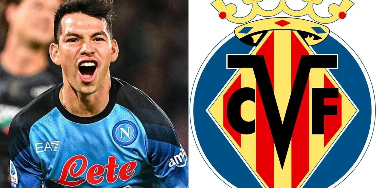 Hirving Lozano could leave Napoli because he has an offer from Villarreal