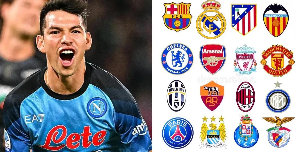 Hirving Lozano ends his contract with Napoli in 2024 and several clubs are looking for him