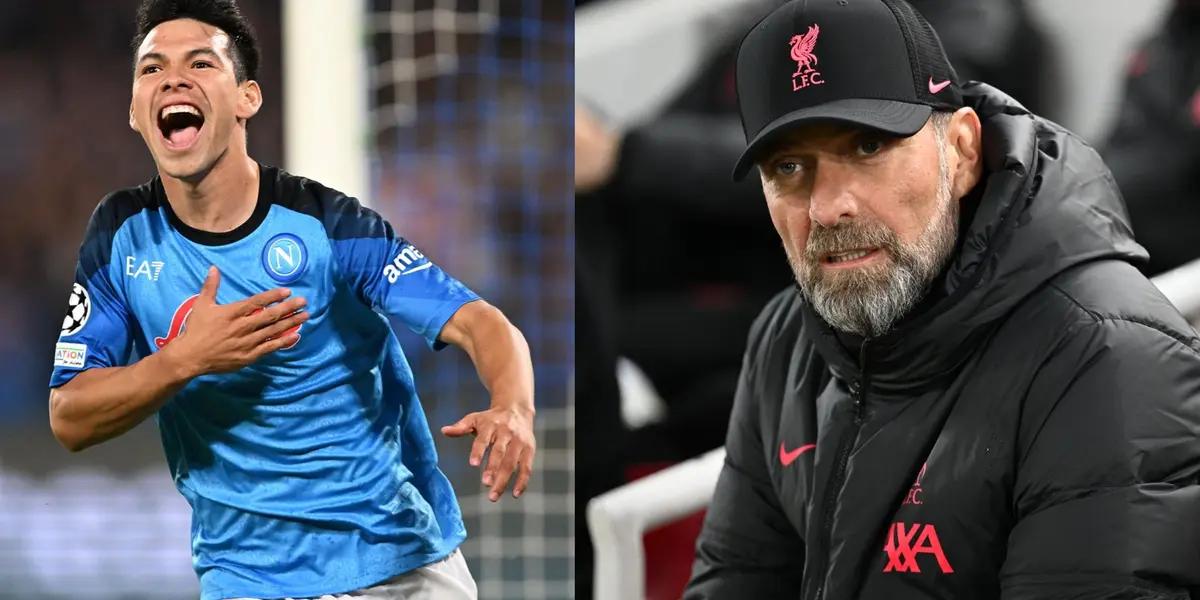 Hirving Lozano stepped foot at Anfield stadium and Liverpool manager Jürgen Klopp surprised with his reaction