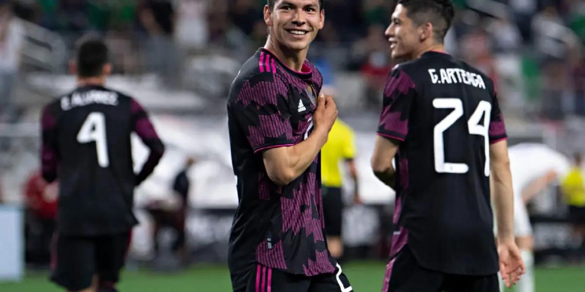 Hirving Lozano was the great figure of the Mexican National Team against Iceland and his wife didn't hesitate to congratulate him