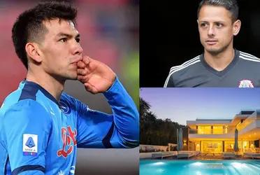 Hirving Lozano's home in Naples is a far cry from the home Hernandez once owned in England.