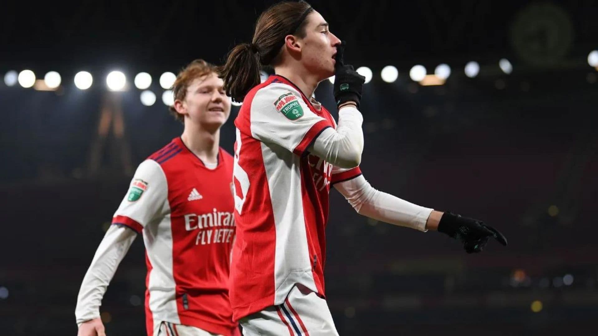 His scored his first goal at 2', when the game was just starting.