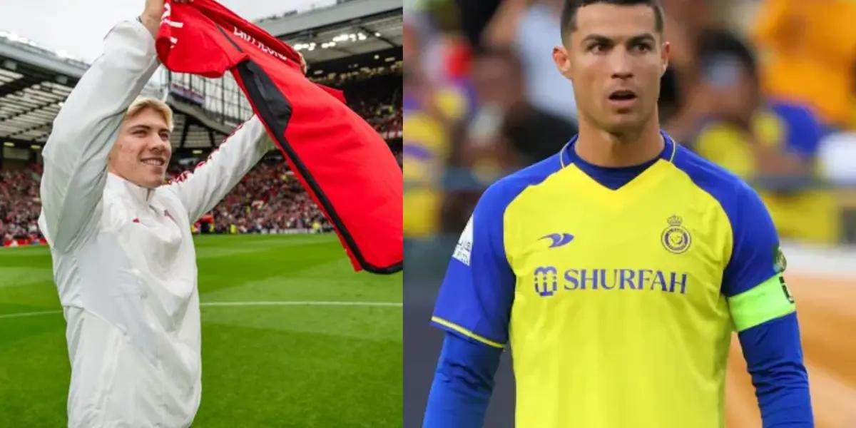 Hojlund's answer about Cristiano Ronaldo that surprises many