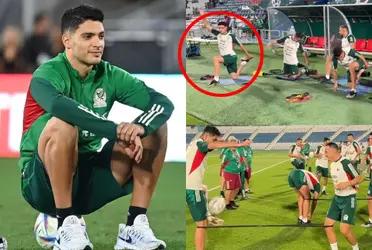 Hours before the Mexico vs Poland game, images of Raul Jimenez's physical condition are leaked